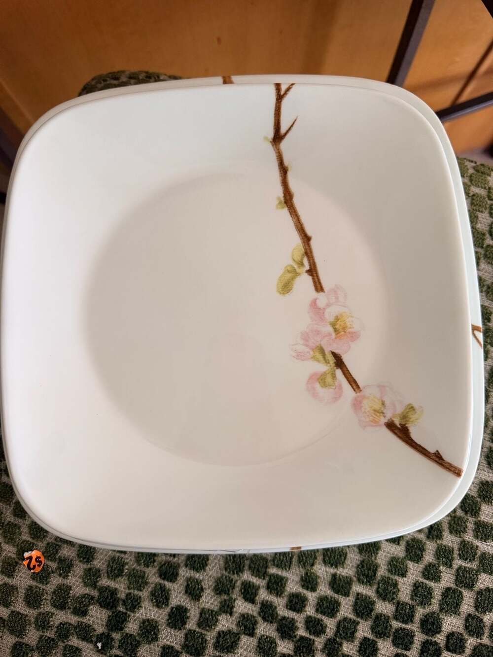 8 Discontinued  Corelle Cherry Blossom Square Dinner Plates